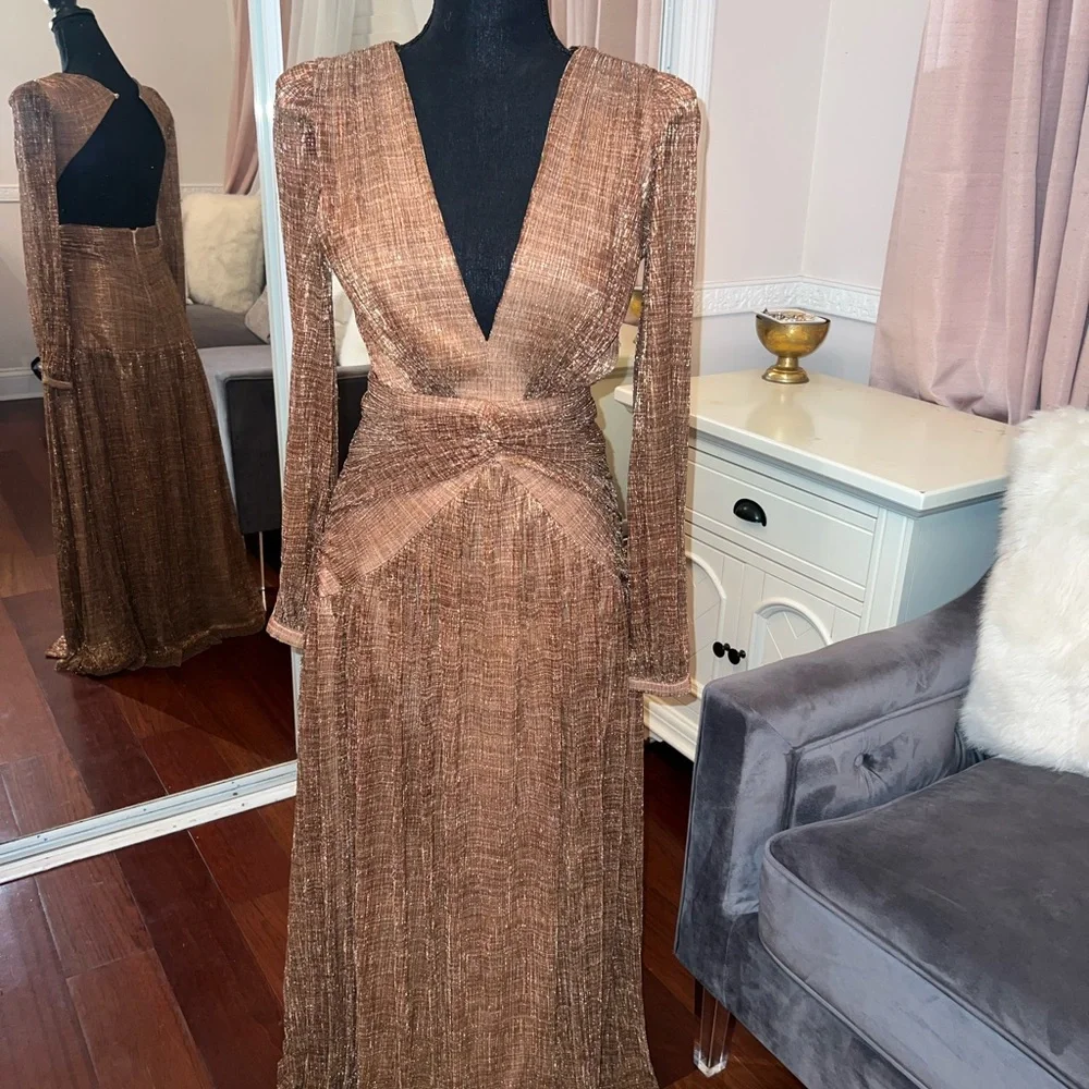 Gianni Bini Bronze Maxi Dress - Picture 2 of 5